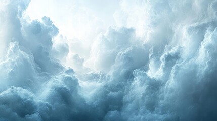 Wall Mural - A Beautiful Perspective Displays Abstract Clouds In The Sky