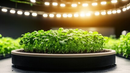 Poster - green plant thriving in a pot as a symbol of life and growth in a nurturing home environment