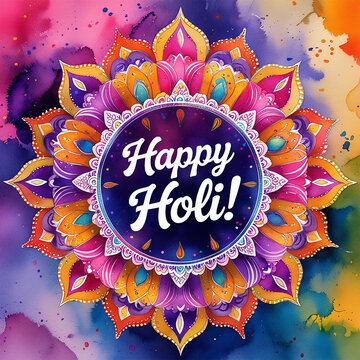Splash of Colors Celebrating the Vibrant Spirit of Holi with Joy and Togetherness