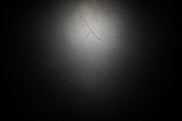 Poster - Grunge black and white texture, grainy background with noise, showing cracks.