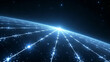 © Netaya - Futuristic Satellite Modules: Create High-Impact Cosmic Tile Patterns with Bright Scan Beams and Bold White Space for Stunning Photo Stock Concepts