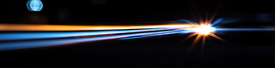 Poster - Abstract Image of Streaked Light and Starburst