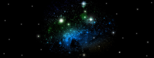 Wall Mural - galaxy in a free space.