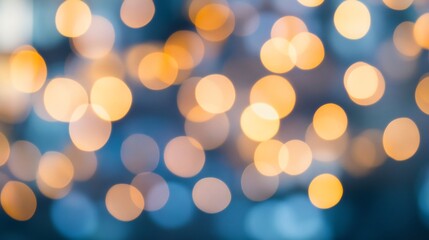 Poster - Abstract Digital Design Featuring Soft Cool Blue and Purple Bokeh for a Dreamlike Effect