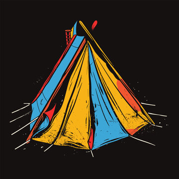 Highking and camping t-shirt design vector.