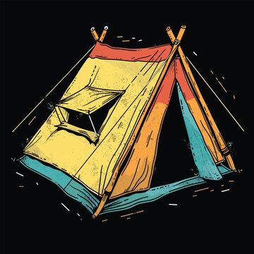 Highking and camping t-shirt design vector.