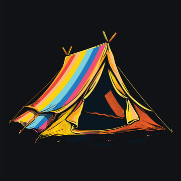 Highking and camping t-shirt design vector.