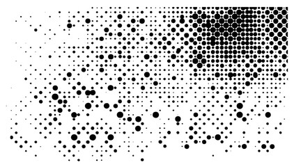 halftone dot gradient abstract vector background