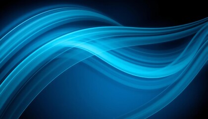 Wall Mural - abstract dynamic curved lines background in dark cyan, turquoise, and deep blue , gradient, dark cya