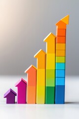 Poster - A colorful graph illustrating the rise of education access globally.