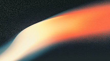 Poster - Abstract Cosmic Gradient A Stellar Nebula with Orange and White Hues