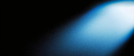 Poster - Abstract Blue Light Beam on Black Background Texture Image