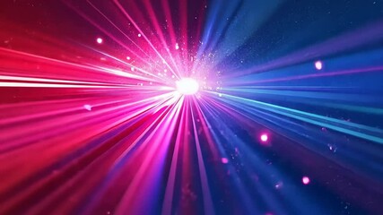 Poster - Vibrant,  energetic  light  burst  through  space