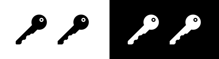 Key set icon, key sign vector