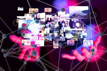 Leinwandbilder - streaming data picture video material