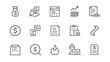 © HaJung - Editable Stock Line Icons Set: Modern Finance Symbols for Currency Exchange, Trading & Market Charts