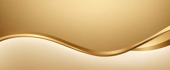 Poster - Abstract background with elegant white waves and subtle gold lines. Perfect for presentations, websites,horizontal, no people, photography, beige, color image, empty, backgrounds,123