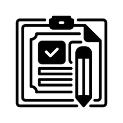 Poster - Document Signing line icon. Universal creative premium symbol. Vector sign icon logo template. Vector illustration