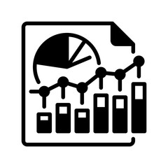 Poster - Business Report line icon. Universal creative premium symbol. Vector sign icon logo template. Vector illustration