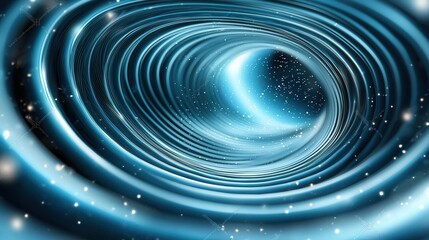 Poster - A captivating and visionary digital image depicting a tunnel like vortex filled with swirling cosmic particles vibrant energy beams and a mesmerizing otherworldly atmosphere