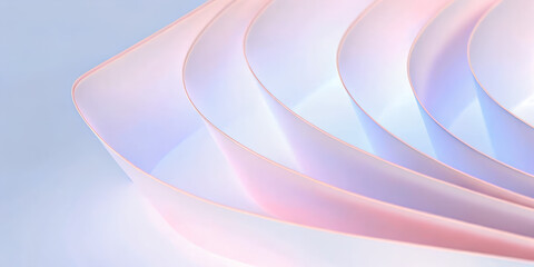 3d rendered shiny glass elements, abstract background, fluid shapes and curves purple blue pink fluid design
