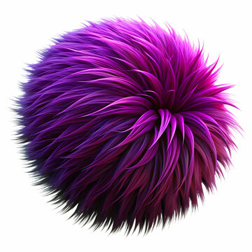 a letter fluffy animal hair in air