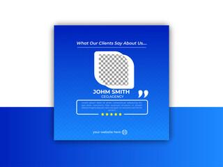 client testimonial design feedback design