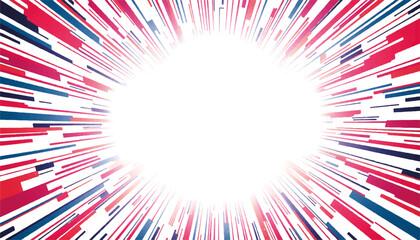 Poster - Geometric patterns exploding with color on bright backdrop, vibrant design