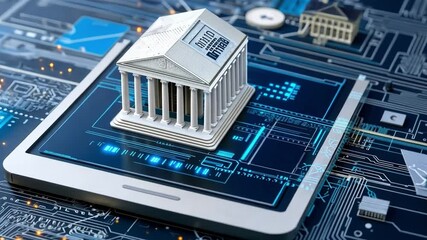 Poster - innovative neobanking application showcasing digital architecture and financial technology integrati