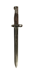 Wall Mural - old military bayonet isolated on transparent background