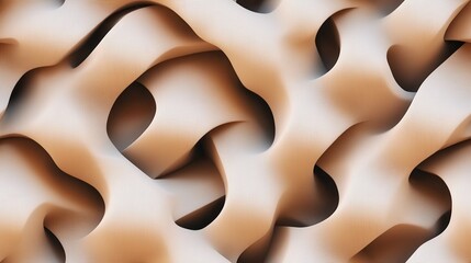 Fototapete - Seamless Pattern of Interlocking Rounded Blocks with Soft Textures Creating a Flowing Effect in Low Resolution for Design Applications