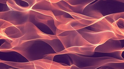 Fototapete - Ethereal Thin Wispy Smoke Trails Rising in a Seamless Abstract Pattern with Fluid Motion and Gentle Flowing Lines