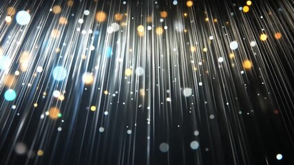 Poster - Beautiful abstract background with shimmering lights in 4k resolution