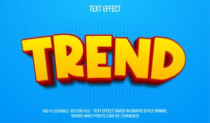 Poster - Trend 3d editable text effect style