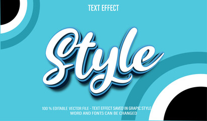 Poster - Style Simple 3d editable text effect style