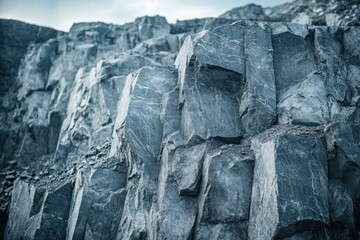 Aufkleber - A stunning close-up of a dramatic, textured rock face, showcasing the raw power of nature's artistry.