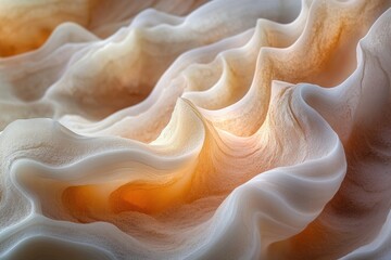 Poster - Intricate, swirling patterns of a seashell, showcasing nature's abstract beauty in warm hues.