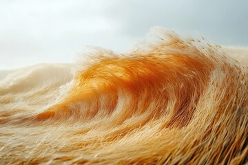 Poster - Golden wave of grass sways gently in the wind, creating a mesmerizing natural art.