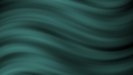 Poster - A smooth, wavy texture in deep teal, creating a dynamic and calming visual flow, reminiscent of water or silk fabric.