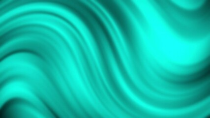 Poster - A flowing abstract design with turquoise waves creating a serene, fluid appearance.