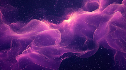 Poster - Celestial dance of purple nebulae deep space abstract art cosmic environment ethereal viewpoint mystical concept