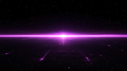 Poster - Cosmic light burst outer space digital art dark background wide angle stellar phenomenon