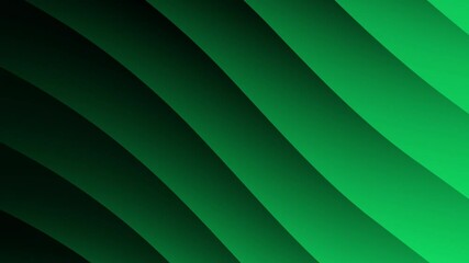 Poster - A seamless gradient background featuring flowing green waves transitioning from dark to light shades.