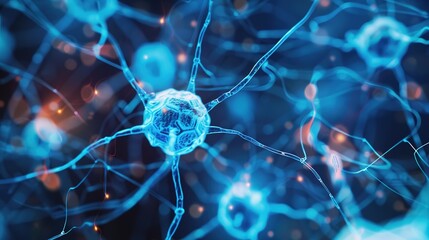 Wall Mural - _High_definition_background_image_of_active_neural_