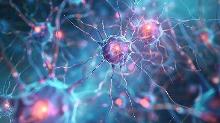 Wall Mural - _High_definition_background_image_of_active_neural_