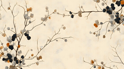 Poster - Elegant Abstract Floral Design with Soft Colors and Beautiful Texture