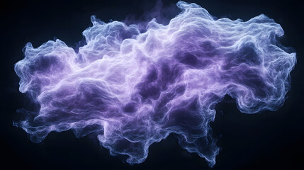 Poster - Ethereal Purple Cloud Formation in Atmospheric Space Background