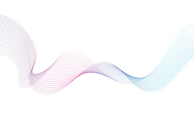 Poster - Abstract modern colorful wavy line business banner background