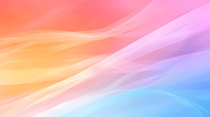 Poster - Soft Colorful Waves in Gradient Background for Abstract Designs