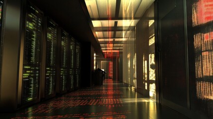 Poster - dynamic rendering of a server room cloud environment gigapixel imagery technology perspective innova
